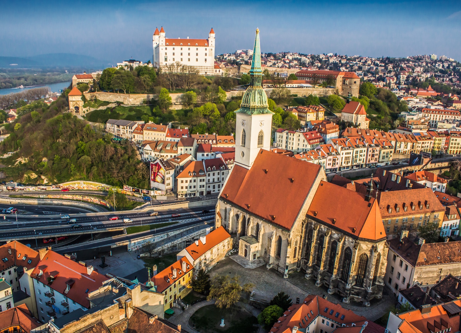 Slavín at sunset
